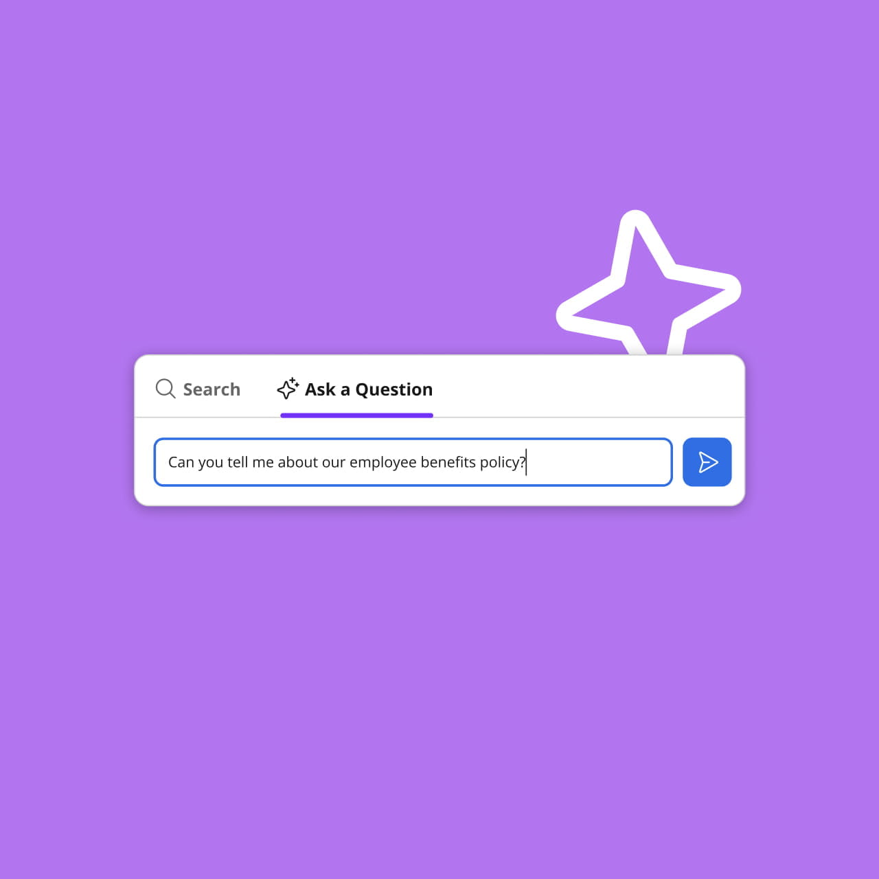 JostleAI ask a question UI